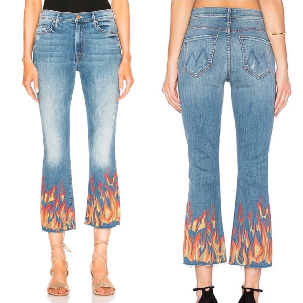Mother The Insider Crop Fray size 24 in Liar Liar
